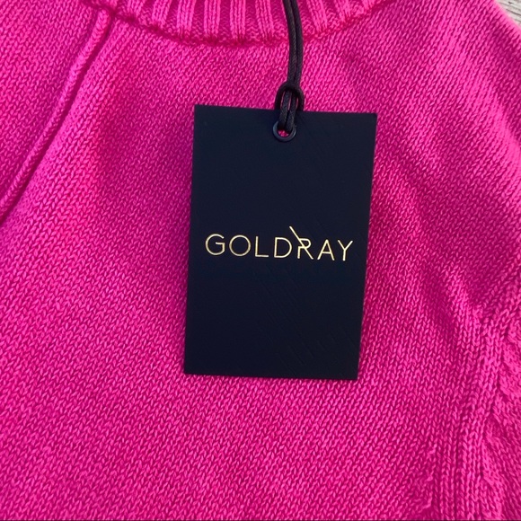 NWT GOLD RAY pink sweater regular - Picture 2 of 7
